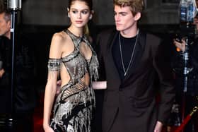 Kaia Gerber and Presley Gerber attending the Fashion Awards in London in 2018