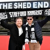 Stafford Rangers investors George Bruneau (left) and Nathan Owen