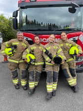 Staffordshire Fire Service all-female crew