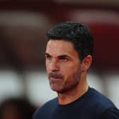 Arsenal manager Mikel Arteta looks on as his side play Sunderland in the Premier League