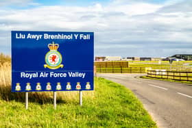 The entrance to RAF Valley