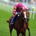 Thundering On wins the Oaks at Epsom