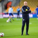 England U21 coach Lee Carsley on the pitch at Molineux