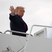 Donald Trump boards Air Force One
