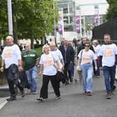 People outside Belfast High Court