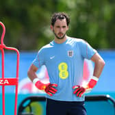 James Trafford on the training pitch