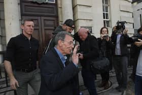 Justin McNulty of the SDLP (left) and Breandan Mac Cionnaith at the judicial review