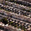 An aerial view of housing in London