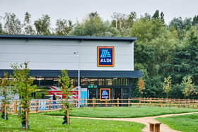 View of an Aldi store