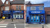 The Coral shops in Handsworth (left) and Smethwick