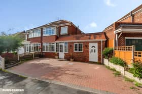 The block-paved driveway gives this extended Wolverhampton home an inviting frontage with ample space for multiple vehicles