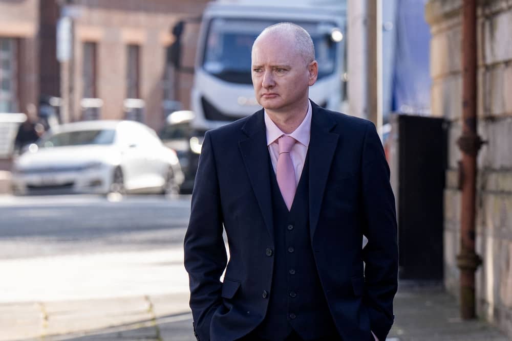 Graeme Dott outside court