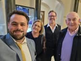 (L R) Cllr Andrew Tromans, Michelle Cassells From Cradley Heath Operatic Society, David Gregory And Fred Shaw Form Stourbridge Operatic Society