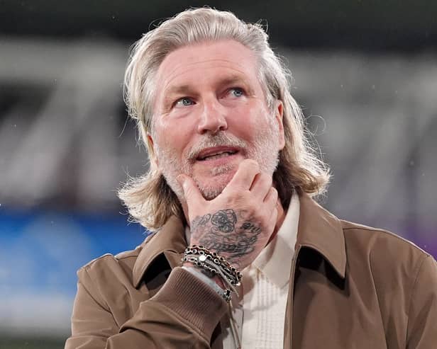 Robbie Savage before a game