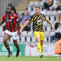 Altrincham's Jimmy Knowles, right, in action