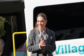 The Princess of Wales during a visit to the West Sussex Minibus Service