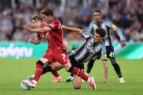 Felix Horn Myhre on the charge for Albion in the EFL Cup tie against Newcastle in August in which the Baggies impressed.