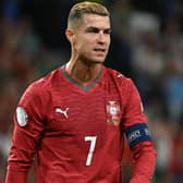 Portugal’s Cristiano Ronaldo reacts to a missed chance during