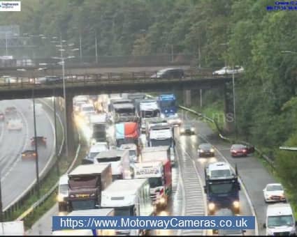 Motorists travelling through the area are advised to allow extra time for their journeys