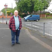 Cllr Alan Dudson At The Pear Tree Estate Junction