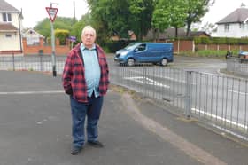 Cllr Alan Dudson At The Pear Tree Estate Junction