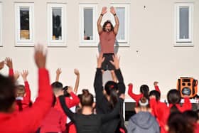 Joe Wicks visited Uplands Primary School in Smethwick. One of only 12 schools that were selected out of thousands for a visit.