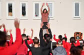 Joe Wicks visited Uplands Primary School in Smethwick. One of only 12 schools that were selected out of thousands for a visit.