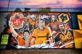 Two week son and the Wolves mural is still in need of repair after being vandalised.
Tim Thursfield/Iconic Media Group