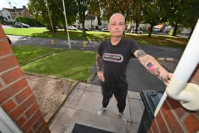 Wayne Williams says he has on occasion been forced to crawl across his garden when hospital staff and patients have parked outside his house