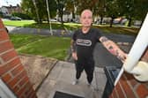 Wayne Williams says he has on occasion been forced to crawl across his garden when hospital staff and patients have parked outside his house