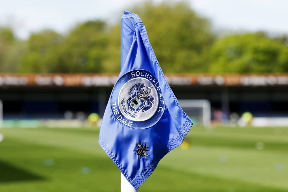 General corner flag at Rochdale