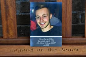 A bench is unveiled at Stourbridge FC in memory of Olly Wilkes who died from suicide aged just 22.
Tim Thursfield/Iconic Media Group