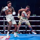 Ben Whittaker and Conor Wallace in action