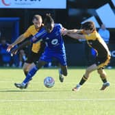 Kevin Monteiro battles away for Chasetown