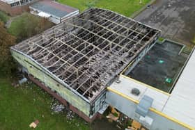The aftermath of the huge fire at the former Wolf Mountain building off Paget Road, Wolverhampton.
Tim Thursfield/Iconic Media Group