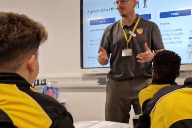 Teaching in new school building