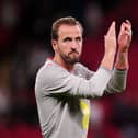 Harry Kane applauds the England fans after victory over Czechia