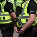 A group of Police Scotland officers in uniform