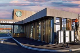 The new Starbucks Drive Thu, Burntwood, which is nearing completion. 
Tim Thursfield/Iconic Media Group

