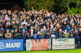 Stafford Rangers fans travelled in big numbers to Halesowen Town on Tuesday