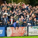 Stafford Rangers fans travelled in big numbers to Halesowen Town on Tuesday