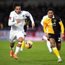 Chris Bush, left, in action for Boreham Wood