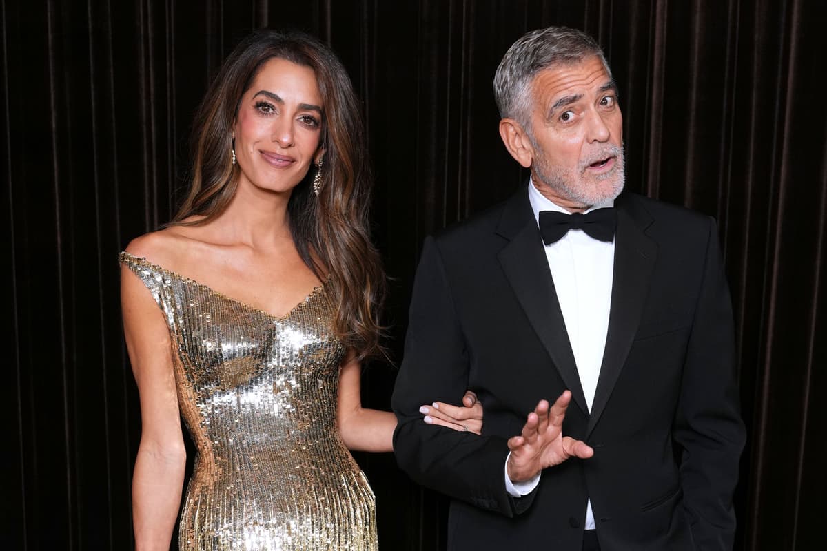 Gold Awored Amal Clooney shines in gold as Hollywood stars gather for the Albie Awards