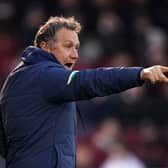 Micky Mellon on the touchline
