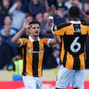 Mohamed Belloumi celebrates after scoring Hull's equaliser