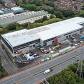 Construction of the huge Central Point development off Willenhall Road, Walsall is gathering pace