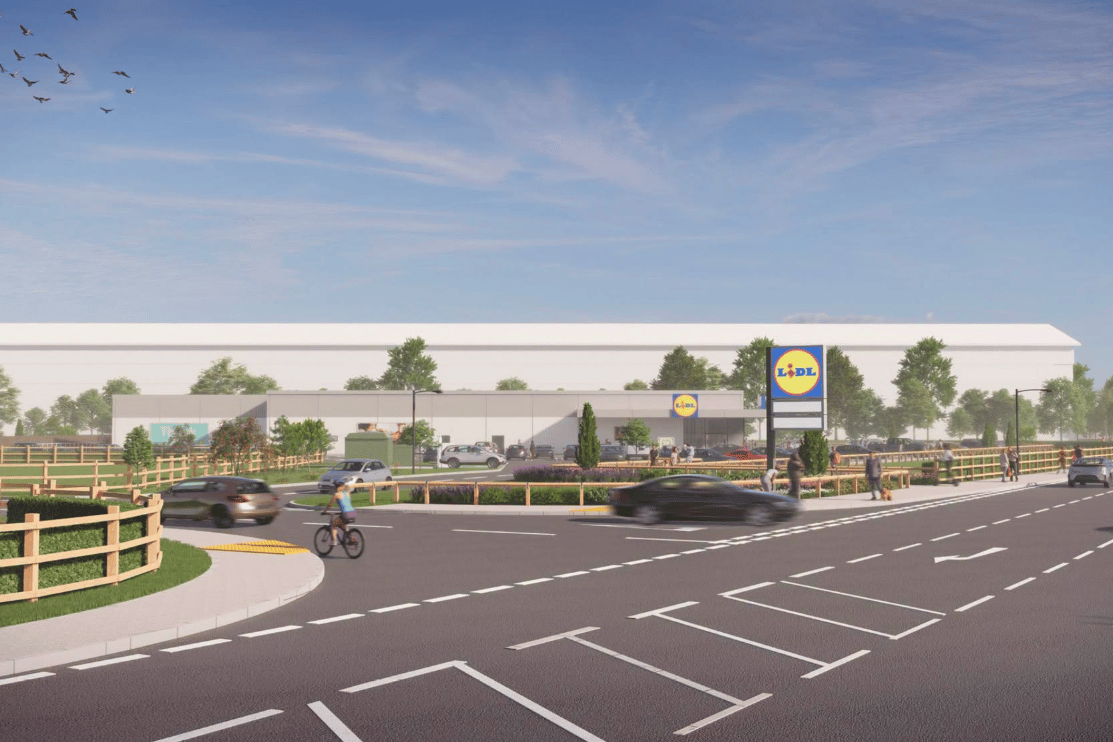Pläne für einen neuen Lidl-Markt in der Nähe des ...