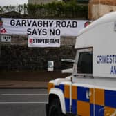 A PSNI vehicle at the Garvaghy Road