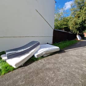 Fly tipping in Leicester Street, Wolverhampton
