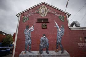A paramilitary mural in Northern Ireland